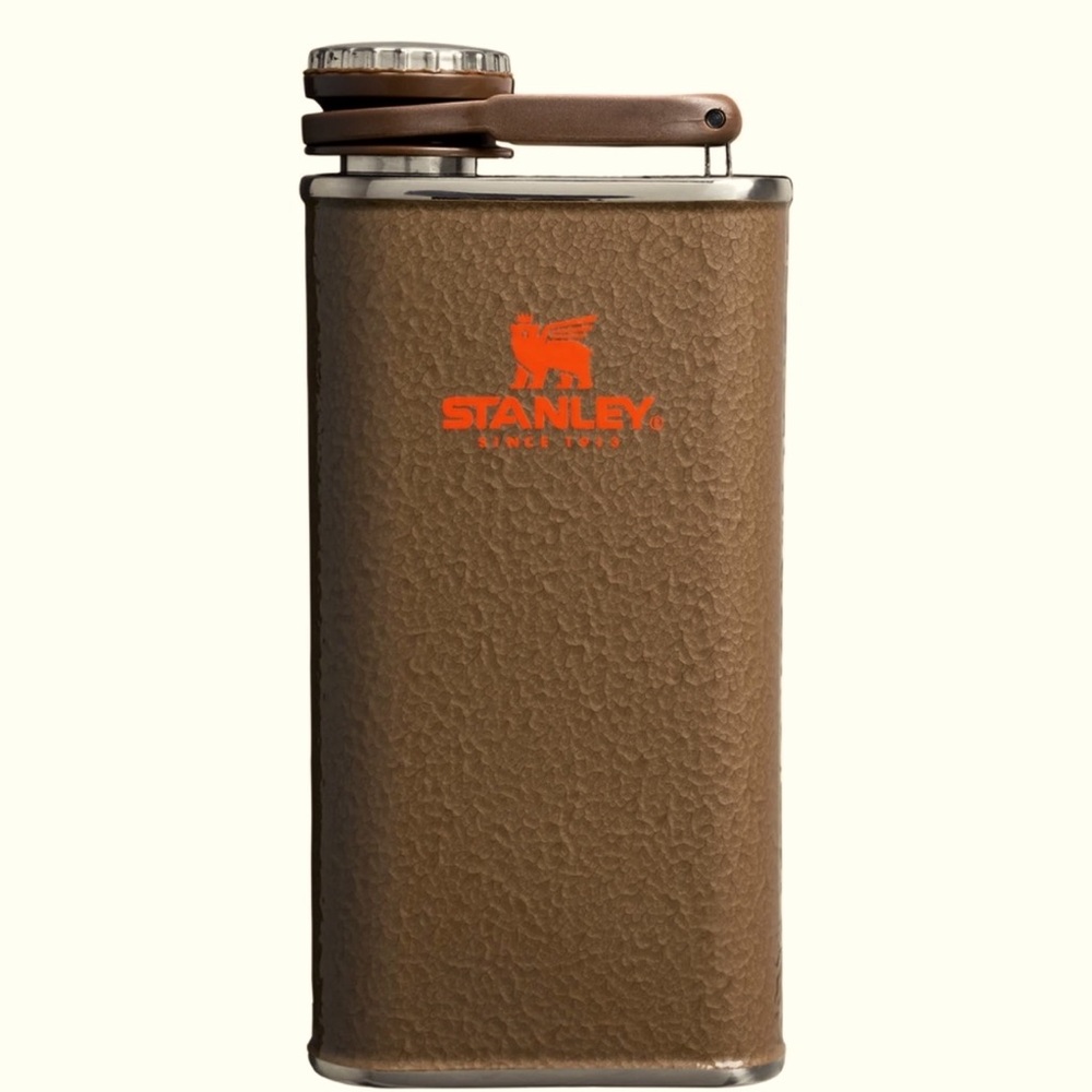 Post Malone -sold out Stanley Classic Brown Flask with Orange Logo. On Hand now.